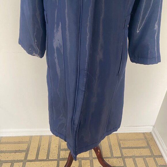Alberta Ferretti Tech Long Jacket Coat Blue Vintage Y2K - Picture 3 of 12